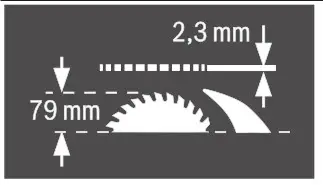 BOSCH GTS 10 J Professional Table Saw- workpiece
