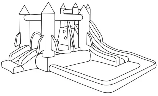 Dreamvan B0989Q7FJG Inflatable Bouncer Slide