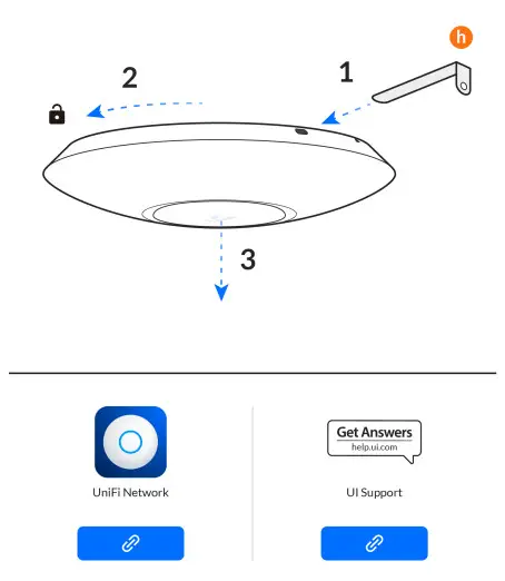 UBIQUITI U6 Lite UniFi 6 Lite Access Point - fig b 3 d