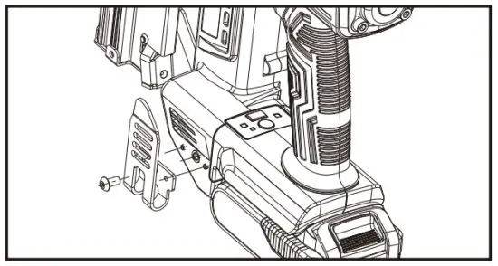 FREEMAN PE20V31618G 20V Cordless 3 in 1 16 and 18 Gauge Nailer and Stapler Kit - ATTACH BELT CLIP 1