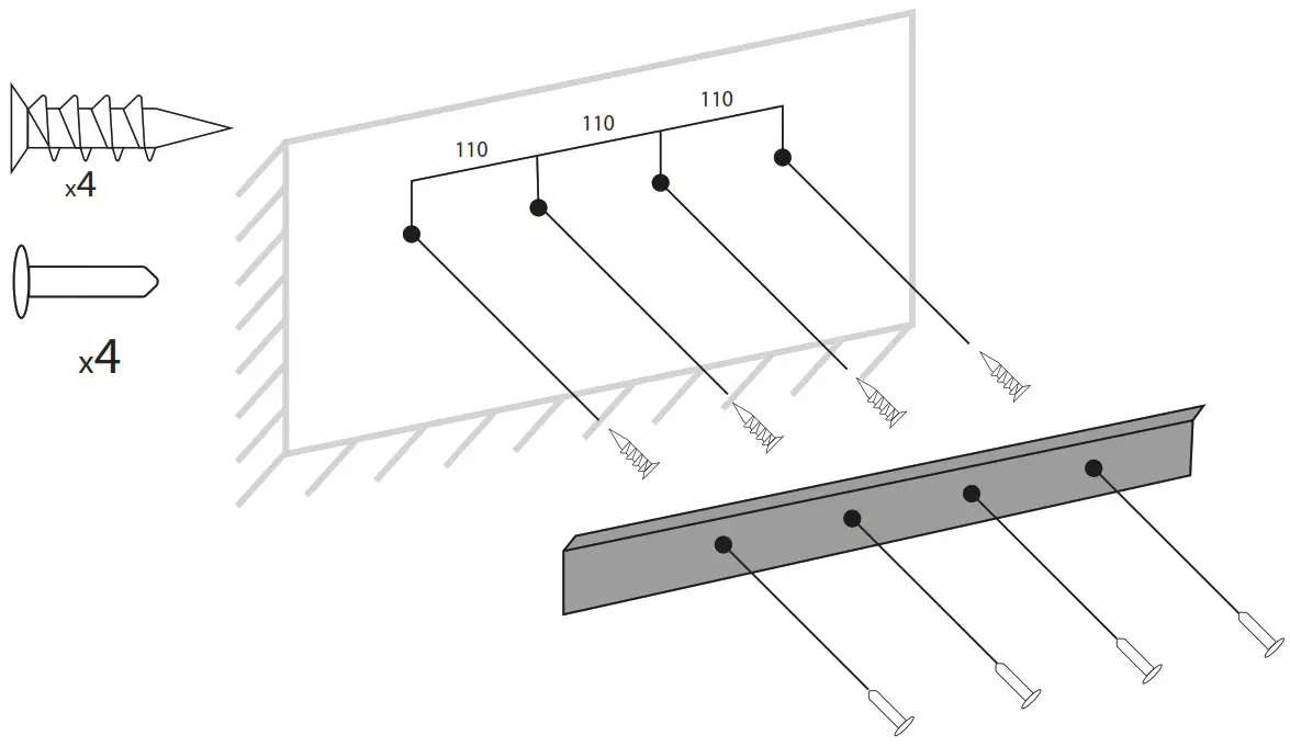 bewello BW2022 Electric Wall Fireplace - INSTALLATION 3