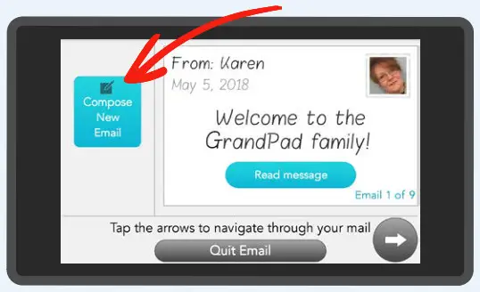 GrandPad GRPD 8 Inch Tablet 32GB Wi-Fi + 4G LTE - BEGIN