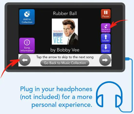 GrandPad GRPD 8 Inch Tablet 32GB Wi-Fi MORE SONGS