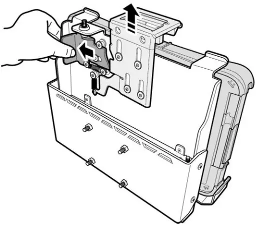 Pokini K11 Vehicle Dock - Undocking the Tablet 2