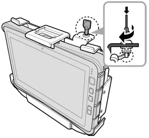 Pokini K11 Vehicle Dock - Undocking the Tablet