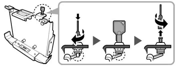 Pokini K11 Vehicle Dock - Unlock the Latch