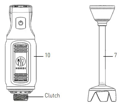 HENDI 222157 Stick Blender - blending part