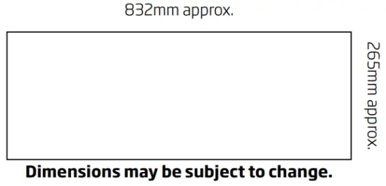 schweigen HN 2OC 85cm Exclusive Undermount Rangehood - Cutout Size