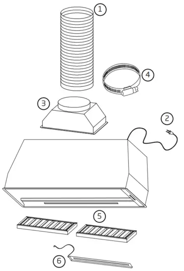 schweigen HN 2OC 85cm Exclusive Undermount Rangehood - Main Rangehood