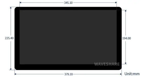 waveshare 15 6inch Capacitive Touch Screen LCD With Toughened Glass Cover - figure 11