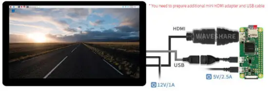 waveshare 15 6inch Capacitive Touch Screen LCD With Toughened Glass Cover - figure 5