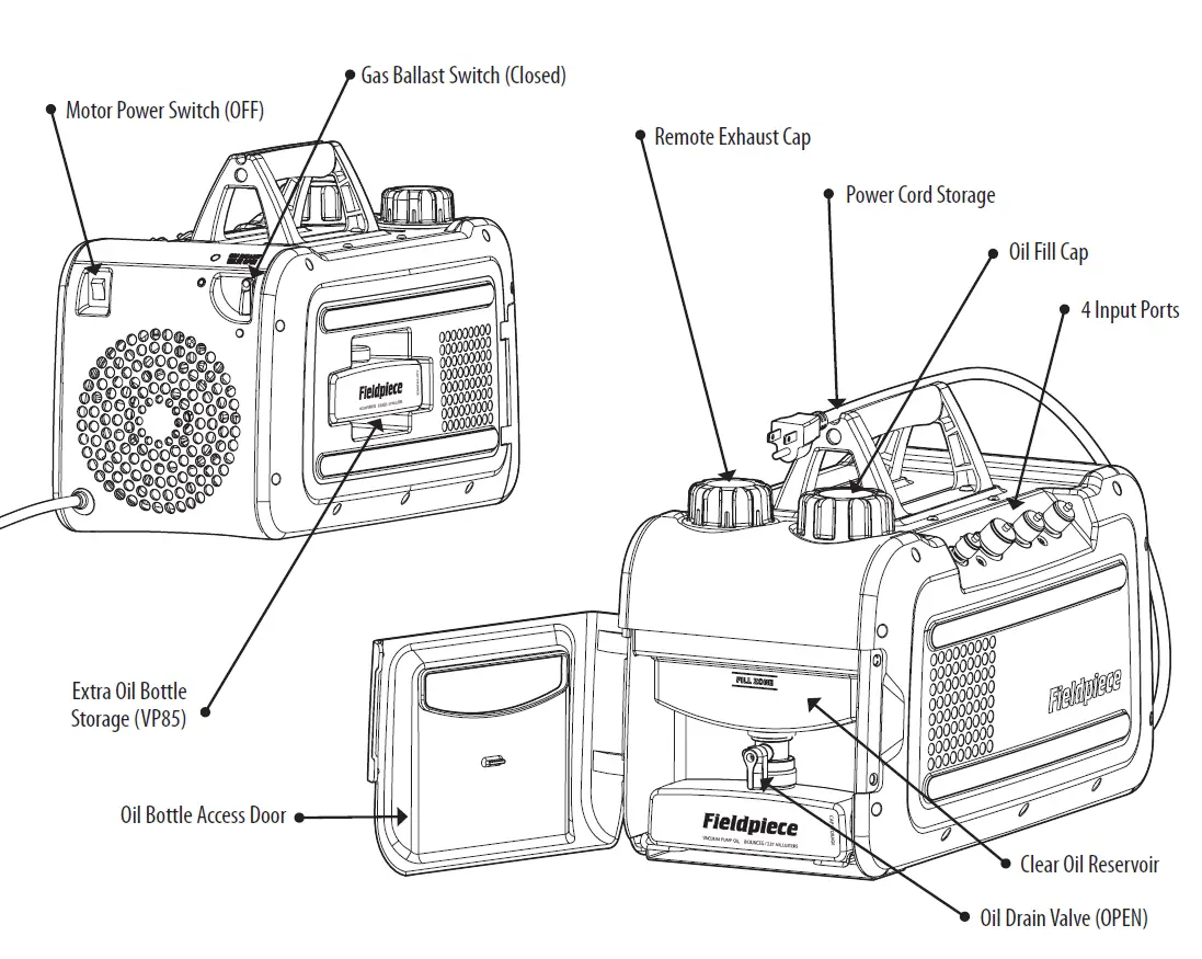 Fieldpiece-VP55-Vacuum-Pump-with-RunQuick-Oil-Change-System-2