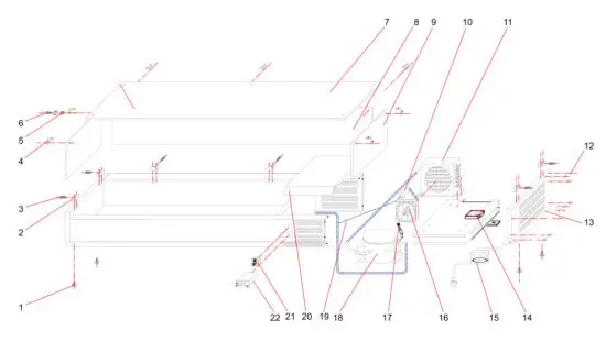 OMCAN RS CN 0004 P Refrigerated Topping Rails - figure 4