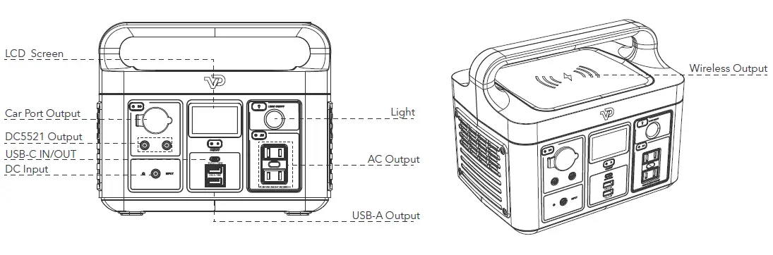 VIGORPOOL- LAKE -300 -Portable- Power -Station- 3