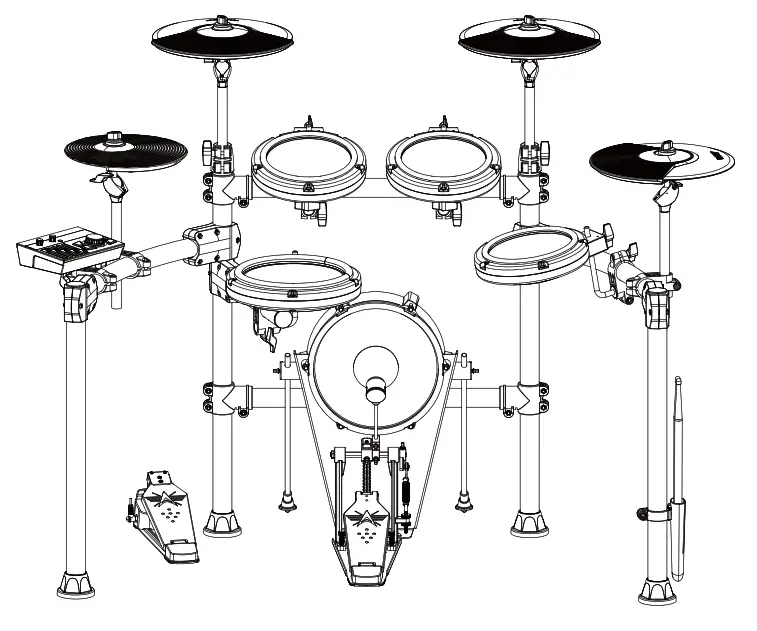 AROMA TDX 25 II Electronic Drums 1