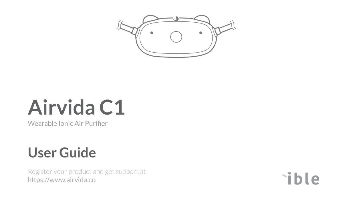 ible Airvida C1 Kids Wearable Ionic Air Purifier User Guide