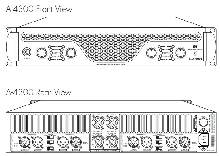 Better Music Builder A 4300 Dynamic Fusion Amplifier - 3