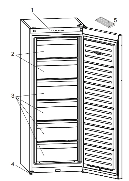 SHARP-SJ-SF226E2W-EU-No-Frost-Standing-Freezer-FIG-1