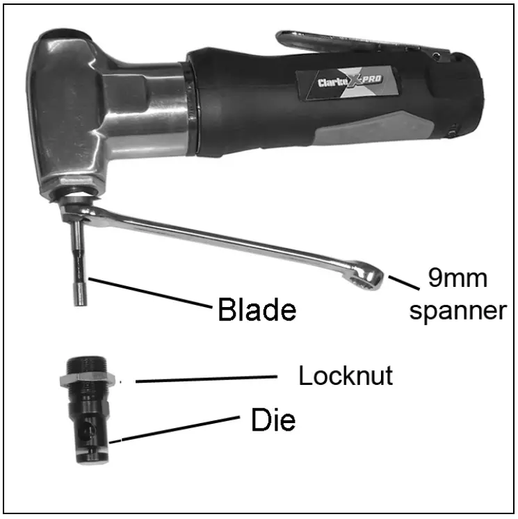 Clarke CAT213 X PRO Air Nibbler - fig 2