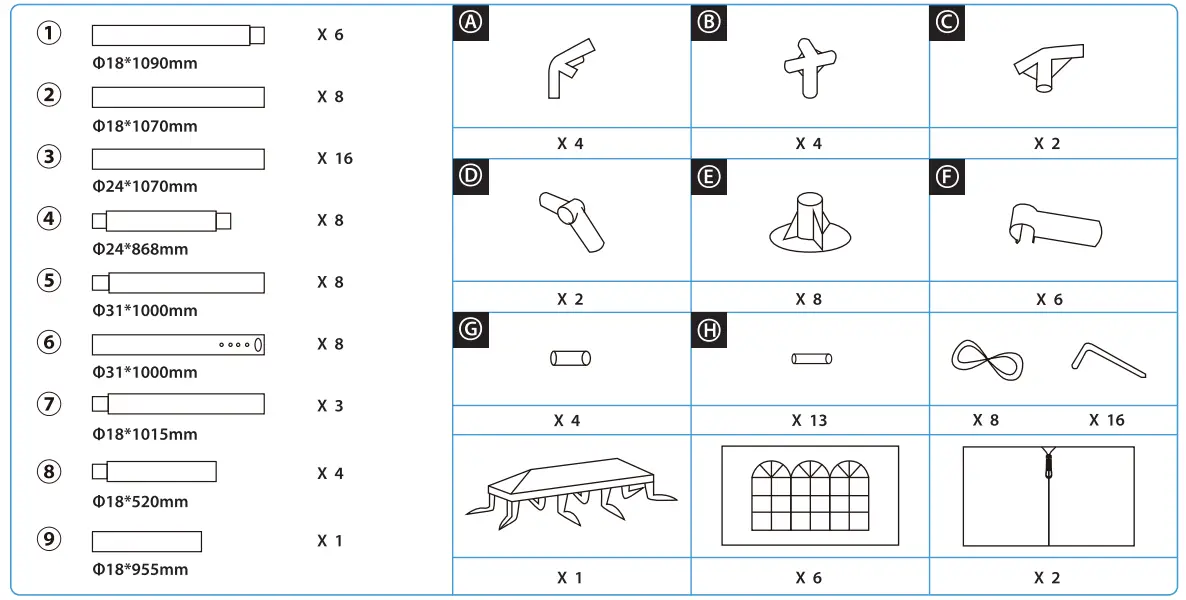 Serenelife-SLTET30NG-Party-Tent-Commercial-lnstat-Shelter-with-8-walls-FIG-1