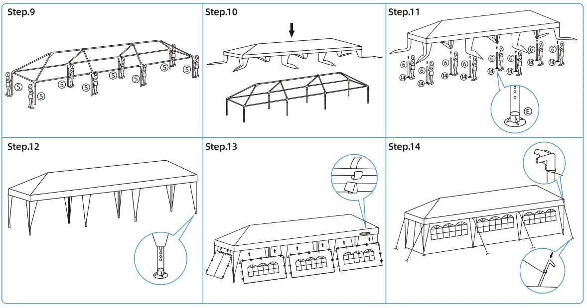 Serenelife-SLTET30NG-Party-Tent-Commercial-lnstat-Shelter-with-8-walls-FIG-3
