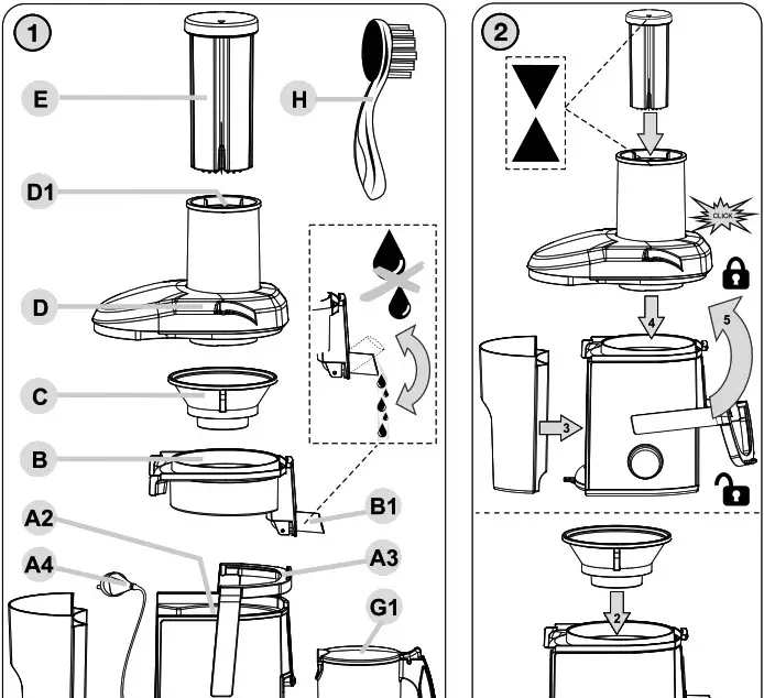 eta 5032 Fresher II Electric Centrifugal Juicer - Product Overview 1