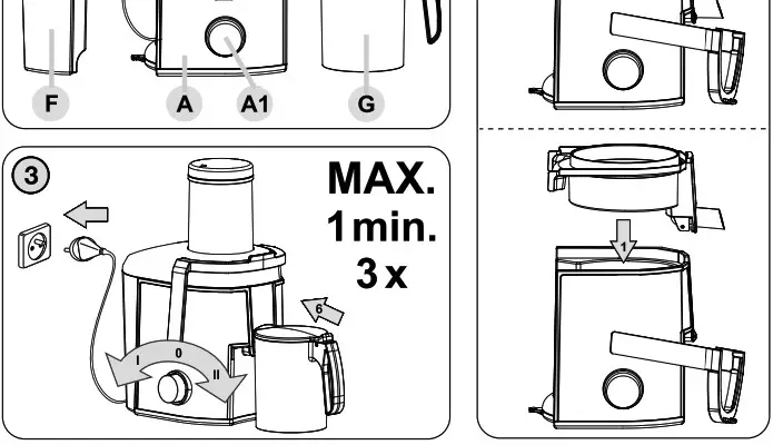 eta 5032 Fresher II Electric Centrifugal Juicer - Product Overview 2
