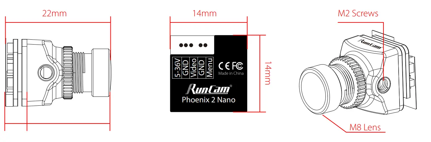 RunCam Phoenix 2 Nano FPV Camera-2