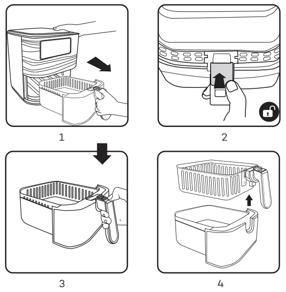 Innsky Air Fryer Instruction - Cleaning