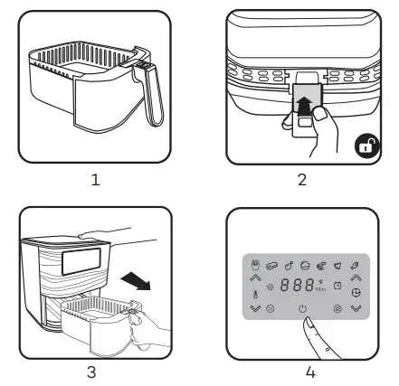 Innsky Air Fryer Instruction - Preparing for Use