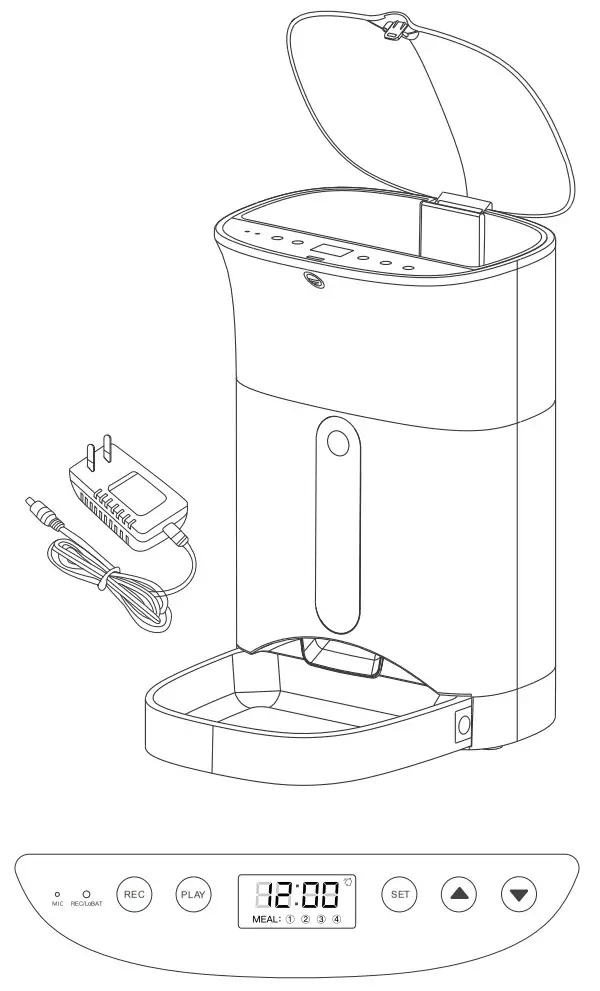 TRIXIE TX8 Automatic Feed Dispenser for Feeding Dogs - Figure