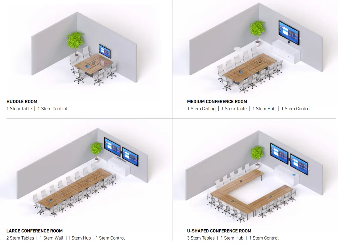 stem audio table1 Noise Canceling Table Mount Speakerphone - fig 2