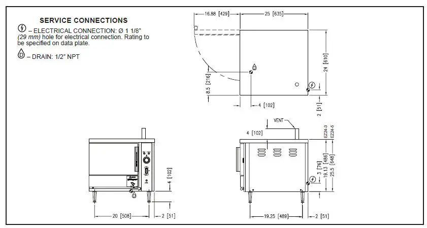 CROWN-EPX-5-Electric-Counter-Pan-Steamers-FIG-1