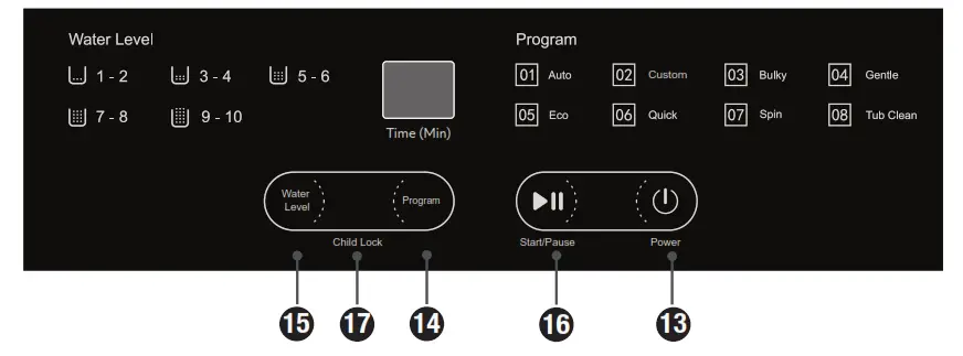 STIRLING STR TLW10W Washing Machine - electronic