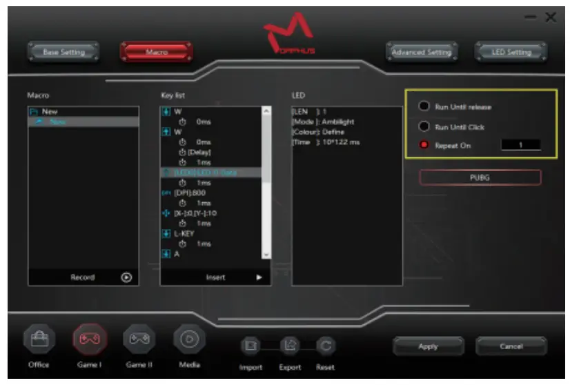 AIKUN GX66 7200DPI RGB Gming Mouse Morphus GX66PRO Master - Run the Driver 7