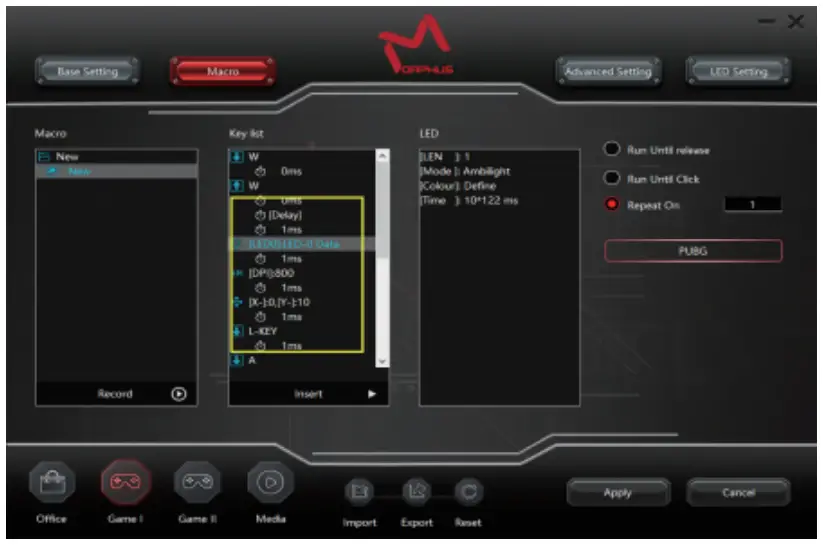 AIKUN GX66 7200DPI RGB Gming Mouse Morphus GX66PRO Master - Run the Driver6