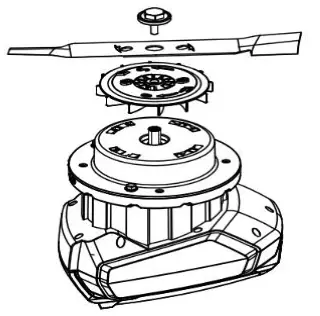 swift EB137CD 40V Lithium Ion Cordless Lawn Mower - Cutter Blade