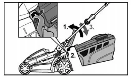 swift EB137CD 40V Lithium Ion Cordless Lawn Mower - Grass Catcher