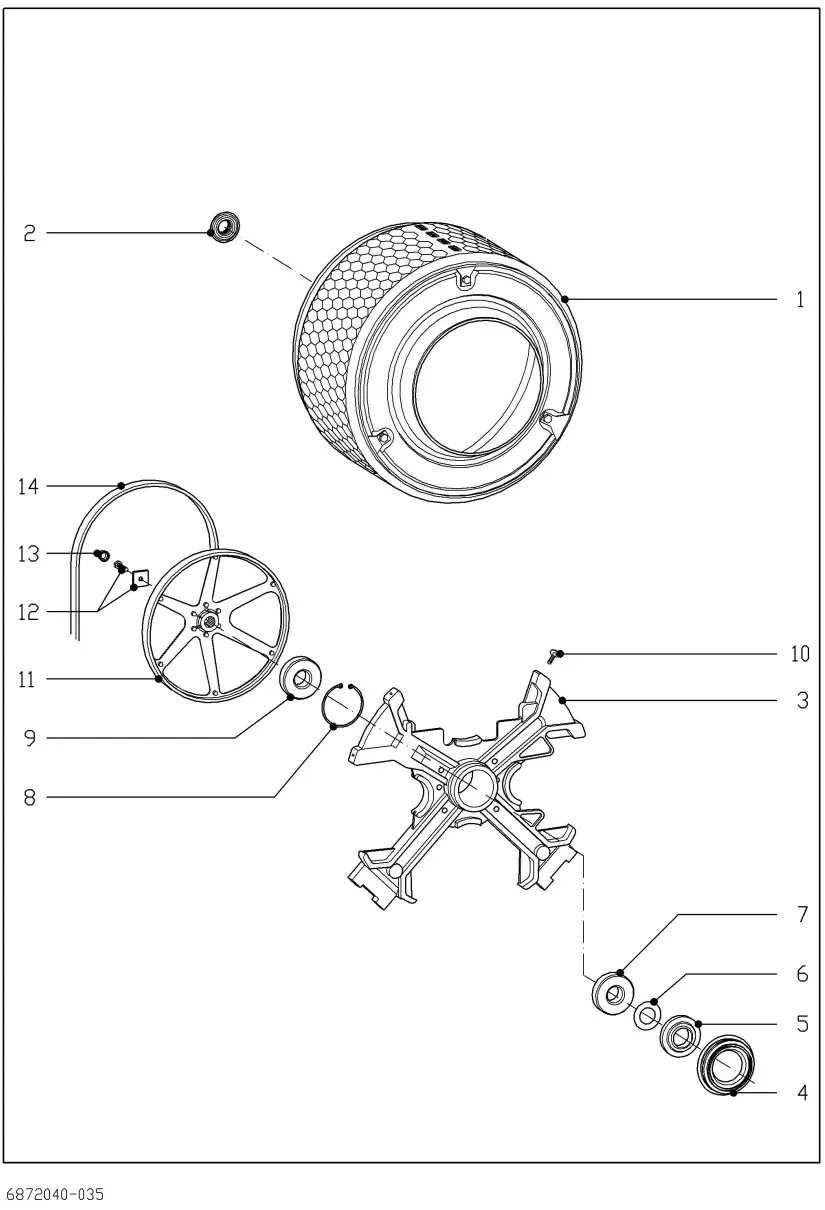 Miele W 3933 Washing machines Suds container Heating 1