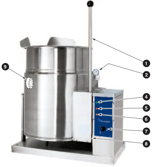 Cleveland KGT12TGB Gas Table Top Kettles - Fig 5