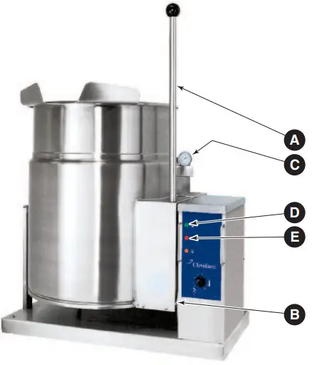 Cleveland KGT12TGB Gas Table Top Kettles - Fig 8