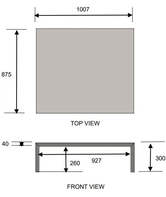 KEMLAN Cube Freestanding Wood Heater - FRONT VIEW