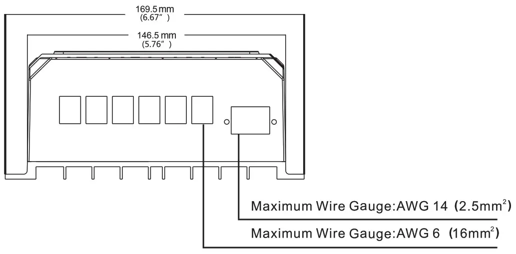 MOES ATS-11KW Automatic Transfer Switch - dimensions 1