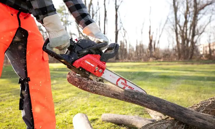 Troy-bilt Tb4214c Xp 14 Inch 42cc 2-cycle Lightweight Gas Chainsaw With Adjustable Automatic Chain Oiler And Heavy-duty Carry Case User Manual
