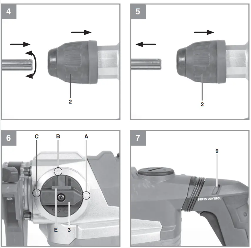 Einhell TE-RH 38 3F Hammer Drill - fig 2