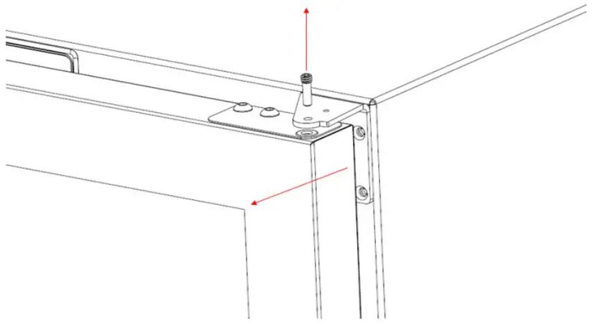 Removing the Door and Hinges
