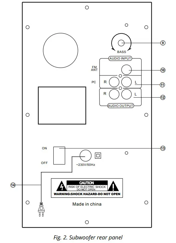 SVEN MS-302 2.1 Multimedia Speaker System - Figure 2