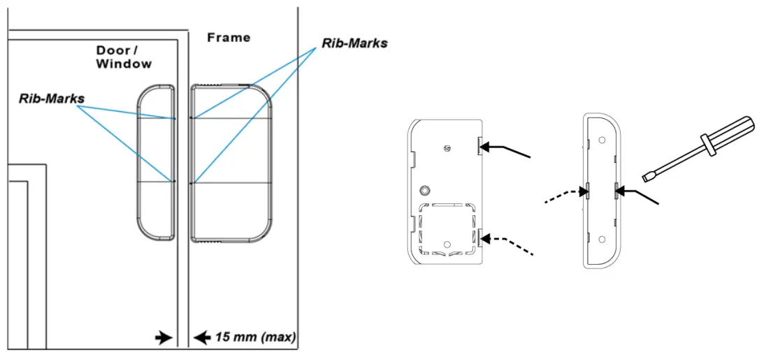 Climax Technology MDC 5 Mini Door Contact Access Control System - FIG 3