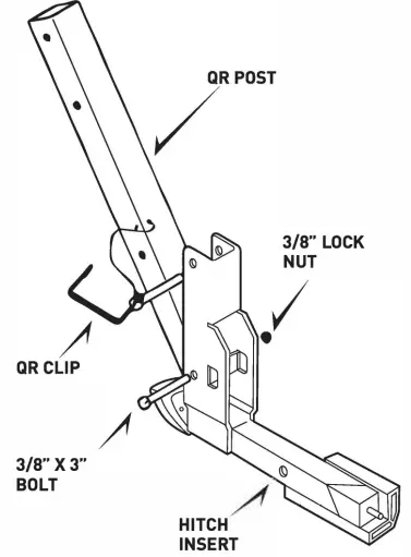 ALLEN ZN522Q 2-Bike Spare Tire Rack 2