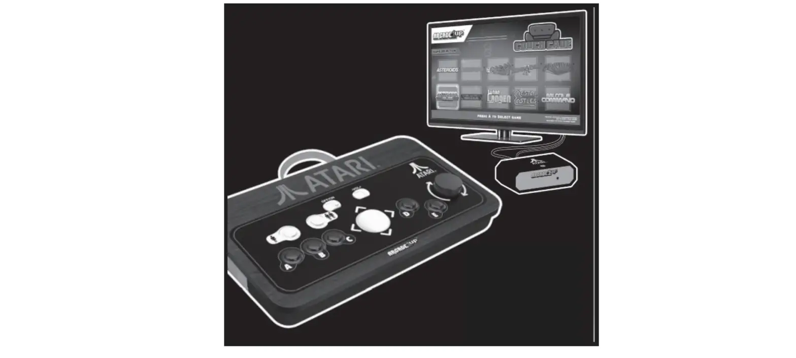 Arcade 1up Atr-e-20650 Atari Couchcade Wireless Gaming System User Manual